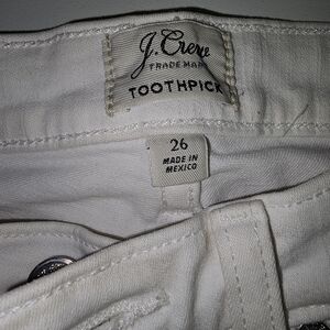J. Crew Toothpick Jeans - Off-White